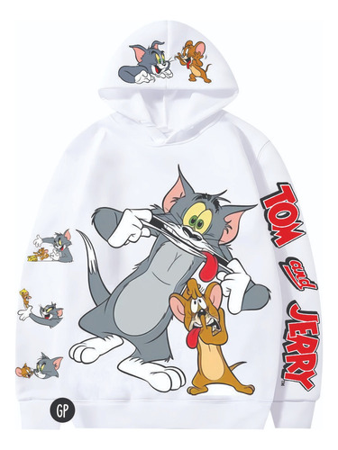 Buso Buzos Saco Hoodie Tom Y Jerry