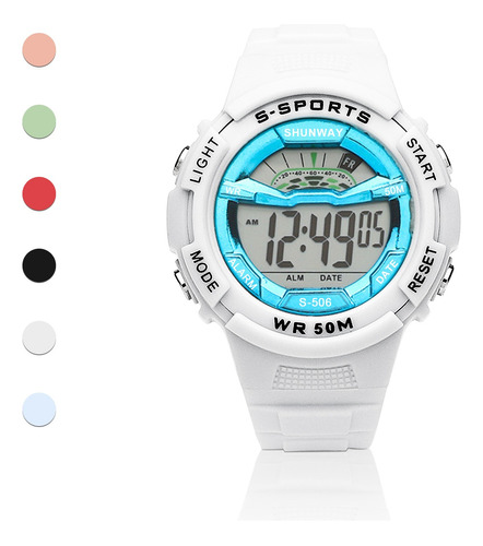 Colorido Reloj Digital Militar Deportivo Luminoso Deportes 