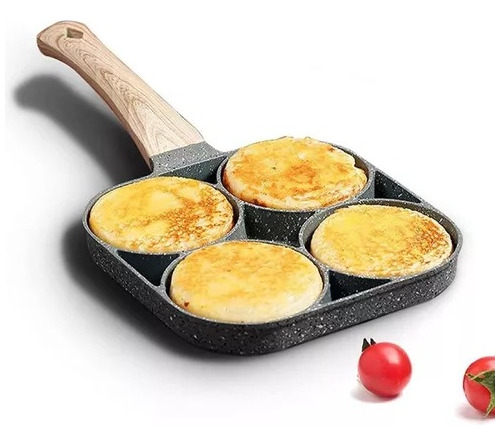 Sarten Antiadherente 4 Puestos Para Huevos Arepas Pancakes