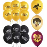 Pack 15 Globos Harry Potter Latex Cumpleaños