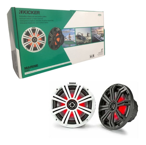 Bocinas Marinas Kicker 45km84l 8 Pulgadas 300w Multicolor 