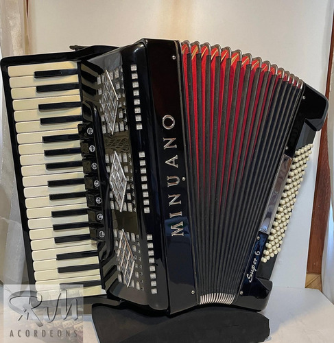 Gaita Minuano 80 Baixos Sanfona Acordeon 3/5 Voz