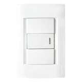 Llave De Luz Armada Punto Tecla Simple Kalop Civil Full Color Blanco