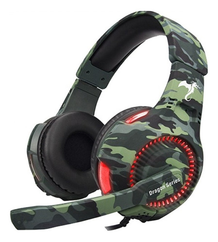 Auricular Gamer Trooper Kga-487 Kolke Micrófono Luces Led