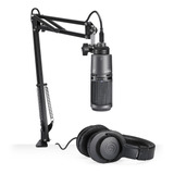 Pack Audio-technica Micrófono At2020usb+ Y Audífonos M20x