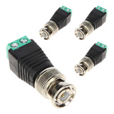 Pack X50 Fichas Bnc Macho Para Camara Seguridad Video Balun