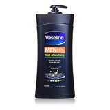 Vaseline Men Loción Corporal Y Cara, Botella De 20.3 Onzas.