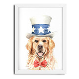 Quadro Decorativo Cachorro Golden Retriever - 1083 - 45x33 