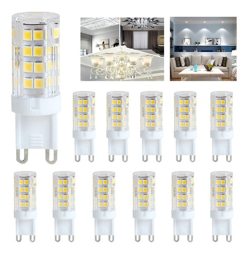 12pcs Lámpara Foco Base G9 Bombilla Led Cápsula Luz 5w