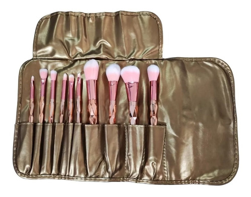 Kit X10 Brochas Maquillaje 