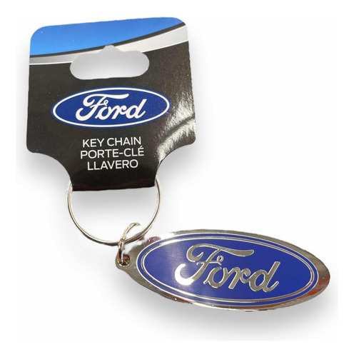 Llavero Metálico Colección Producto Oficial Logo Oval Ford