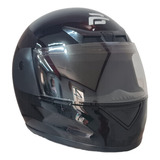 Casco Integral Básico Color Negro Brillante Talla L (grande)