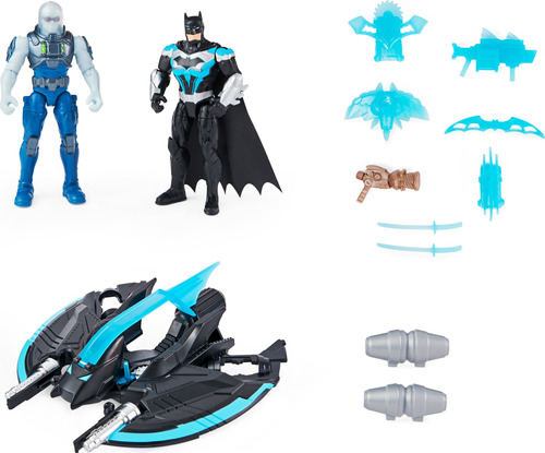 Aviador Bat-tech Batman Con 2 Figuras De Acción Y 10