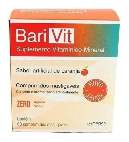 Barivit 60comprimidos Mastigavel Sabor Laranja