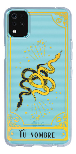 Funda Para LG Cartas Tarot Serpiente Con Nombre