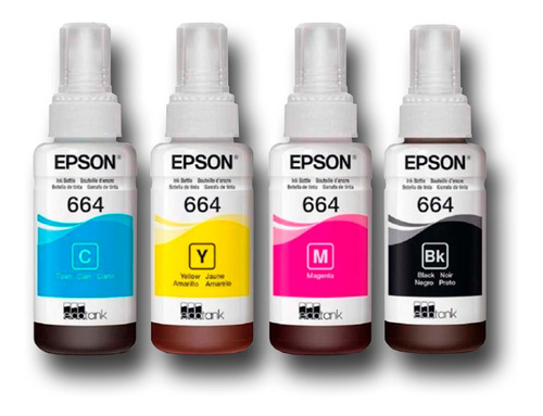 Tinta Epson T6641, T6642, T6643, T6644