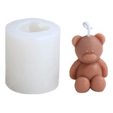 Forma Molde Silicone Sabonete Resina Vela Urso P Mod2