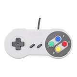 Controle Super Nintendo Usb Para Pc Notebook Vídeo Games Cor Prateado