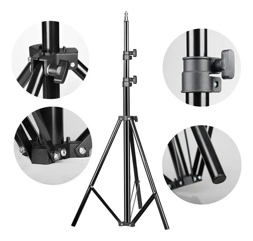 Tripode Stand 2 Metros Para Aro De Luz Camara Flash Softbox