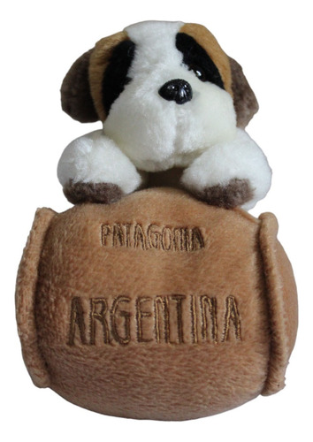 Peluche De Perro San Bernardo Con Barril