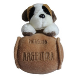 Peluche De Perro San Bernardo Con Barril