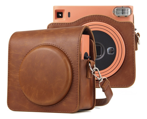 Funda De Piel De Cuerpo Entero Para Fujifilm Instax Square