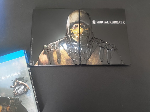 Mortal Kombat X Special Edition Steelbook Com Luva Scorpion