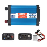 Inversor De Corriente Solar Coche Máxiam300w 12v A 220v 2usb