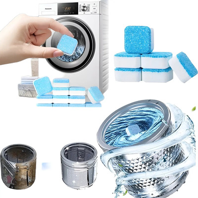 Kit 5 Pastilhas Tabletes Limpeza Máquina De Lavar Roupa  | Frete grátis