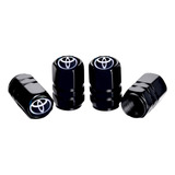 Tapones Valvula De Aire Premium Toyota 4pz Color Negro 