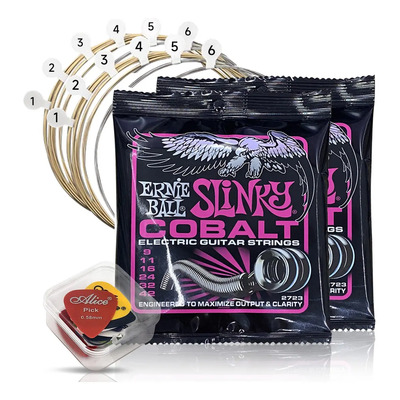 Ernie Ball 2723 Cuerdas Guitarra Electrica Cobalt 9-42 | MercadoLibre