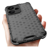 For Redmi Note 13 Pro+ 5g Honeycomb Pattern Hard Back Case