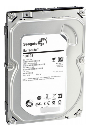 Disco Duro Interno Seagate Barracuda St1000dm003 1tb