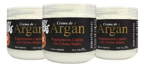 Crema De Argan Regeneracion Con Celulas Madre 200g X3 Uni