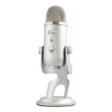 Microfone Condensador Usb Blue Yeti - Prata Cor Silver