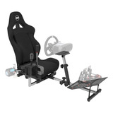 Openwheeler Gen2 Racing Wheel Stand Cabina Negro Sobre