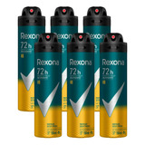 Kit 6 Desodorantes Rexona Men Antitranspirante V8 150ml