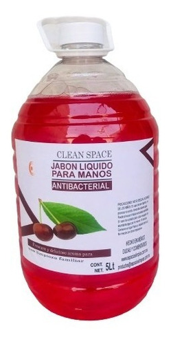 Jabón Líquido Para Manos Aroma Cereza 5 Litros