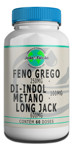 Feno Grego + Di-indol Metano + Long Jack 600mg - 60 Doses