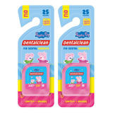 2 Fio Dental Infantil - Peppa Pig - 25m - Rosa - Dentalclean