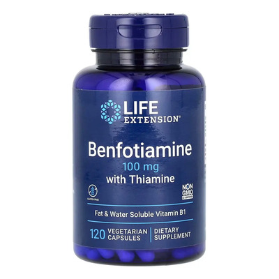 Life Extension Benfotiamina Con Tiamina 100 Mg 120 Cáps Sabor Sin sabor | Envío gratis