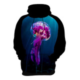 Blusa Moletom Água Viva Animal Mar Medusas 3