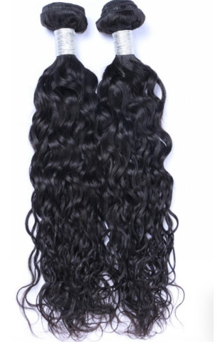 Aplique Cabelo Humano Natural Cacheado Na Tela 65cm - 50g