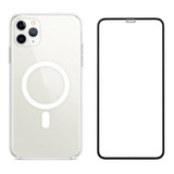 Capa Capinha Clear Magnética Para iPhone 11 Pro + Pelicula