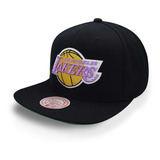 Gorra Mitchell & Ness Nba Lakers Top Spot Hhss2976 Negro Uni