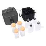 Kit De Botellas De Especias De Viaje, Tarro Y Bolsa, 120 Ml