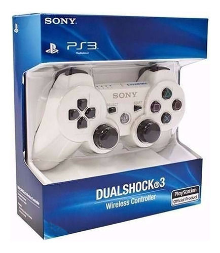 Control Joystick Mando Para Ps3 Bluetooth Dualshock 3 Blanco