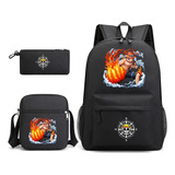 Conjunto De Mochilas De Anime One Piece De 3 Peças Para Estu