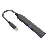 Hub Multipuerto Lightning iPhone, 3 Ptos Usb + 1 Tipo C