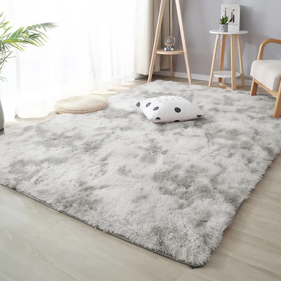 Alfombra de Sala Suave Decorativa Tapete Cuarto Afelpada 160x200 cm Poliéster Antideslizante Blick Color Gris | Envío gratis